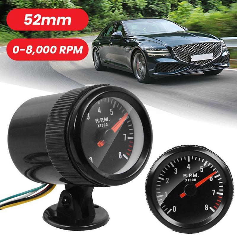 Universal- Car 2" 52MM Tachometer Water Temperature Oil Temp Meter Boost Meter PSI Bar 12V Oil Pressure Gauge Voltmeter