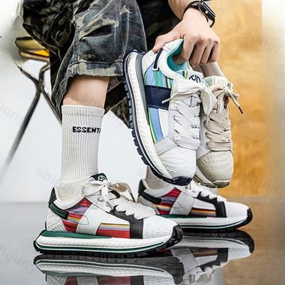 Fashion 2025 Niche Men Shoes Spring Casual Comfortable Sports Shoes Versatile Thick Sole Height Increasing Fashion Trend Chunky sneakers
