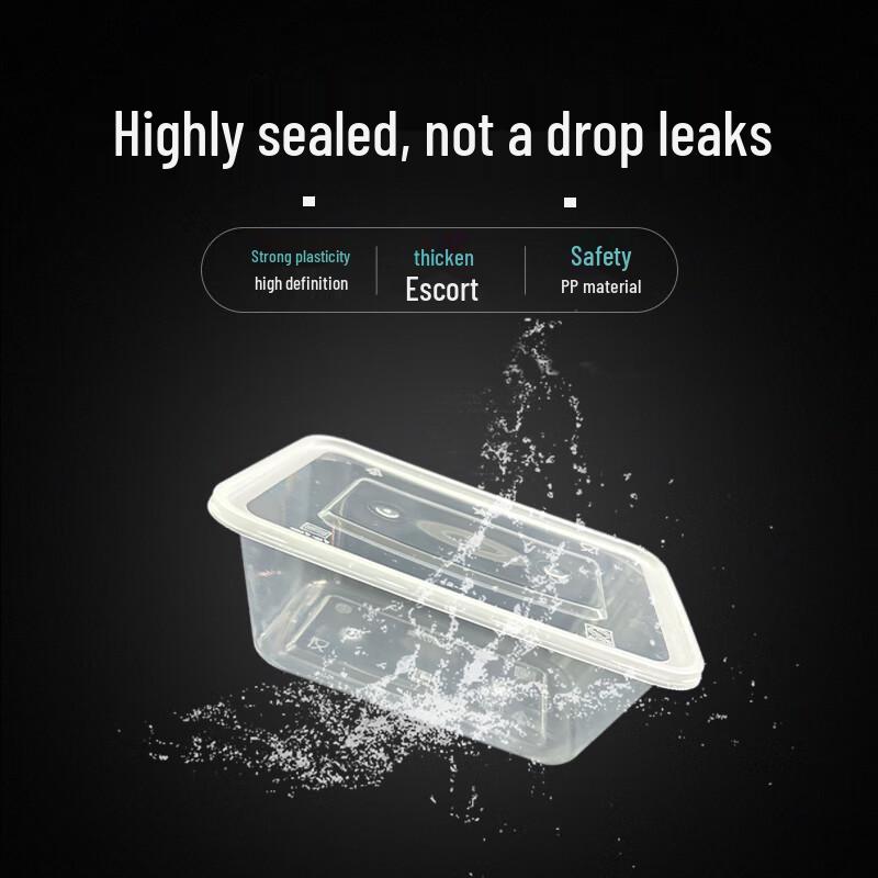 1000ml Disposable Rectangular Food Container