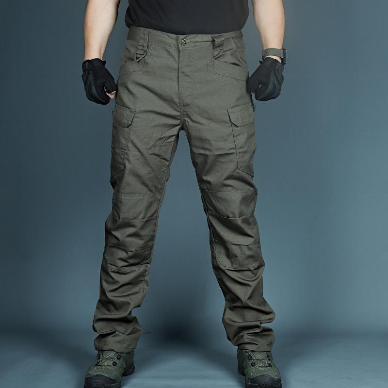 Pantalon Tactique Camouflage IX7 Multi-Poches pour Homme - Vêtement d'Extérieur Durable pour le Printemps et l'Été