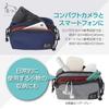 Hakuba Chululu Holiday Multi Pouch M Camera Case Fits Smartphone Navy SCH-HDMPMNV