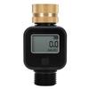 Water Valve Timer Monitor Garden Hose Flow Meter Indoor Outdoor 360 Rotation Connector Brass for