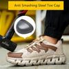Steel Toe Work Boots For Men Safety Shoes For Work Woman Lightweight Work Shoes Industrial Anti Smash Anti Puncture Sneakers