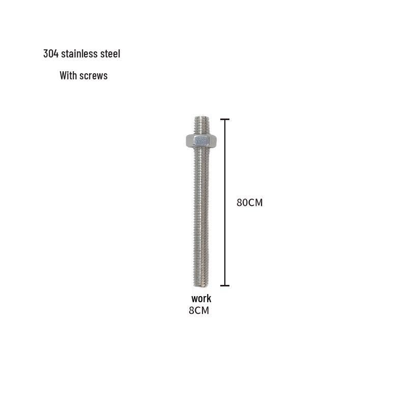 304 Stainless Steel M8/M10 Threaded Rod Bolt Stud