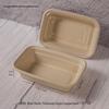 Disposable Rectangular Food Containers with PET Lids