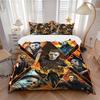Halloween Horror Icons Collage Poster Bedding Set - 3 Piece Comforter Cover Gift for Bedroom,Includes No InsertB161