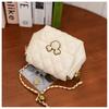 High-end Fashion Bag Women's 2023 New Autumn and Winter Niche Light Luxury Diamond Chain Bag Single Shoulder Oblique Span Small Square Bag