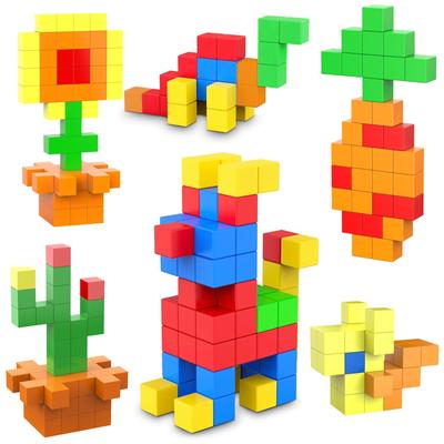 VIXA Magnetic Cube Magnet Magnetic Toy 35 Pieces 30mm 3D Puzzle Block STEM Educational Kit Building Blocks Math Teaching Material Shape Volume