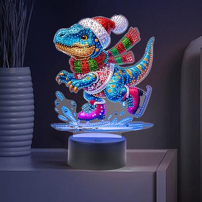 Acrylic Double Sided Butterfly Tree Of Life Multifunctional Diamond Night Lamp Diamond Art Light Ornaments for Adults Beginners