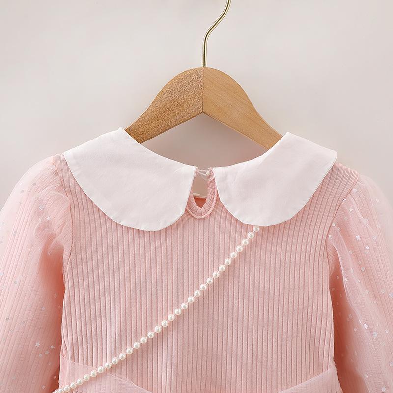 Elsa Princess Dress for Girls, New Long Sleeve Korean Style Dress, Autumn Children's Birthday Gown