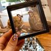 Challenge Coin Display Stand 3D Floating Transparent Phone for Case Jewelry Specimen Military Medal Stand Frame