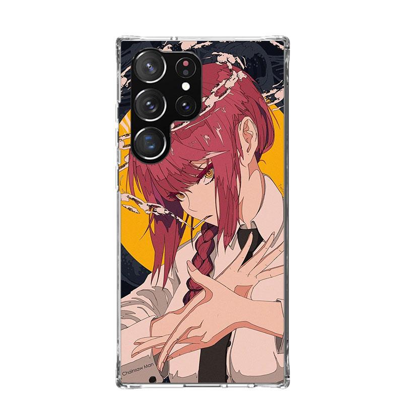 

C-Chainsaw Mans Makima Phone Case For Samsung Galaxy S26 S25 Edge S24 S23 FE S22 Ultra S21 Plus S20 + Fundas Cover Coque Galaxy Samsung S21 FE