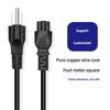 3 Prong Laptop Charging Cable Power Cord Suitable for Multiple Laptop Brands Fast Charging and Overload Protections