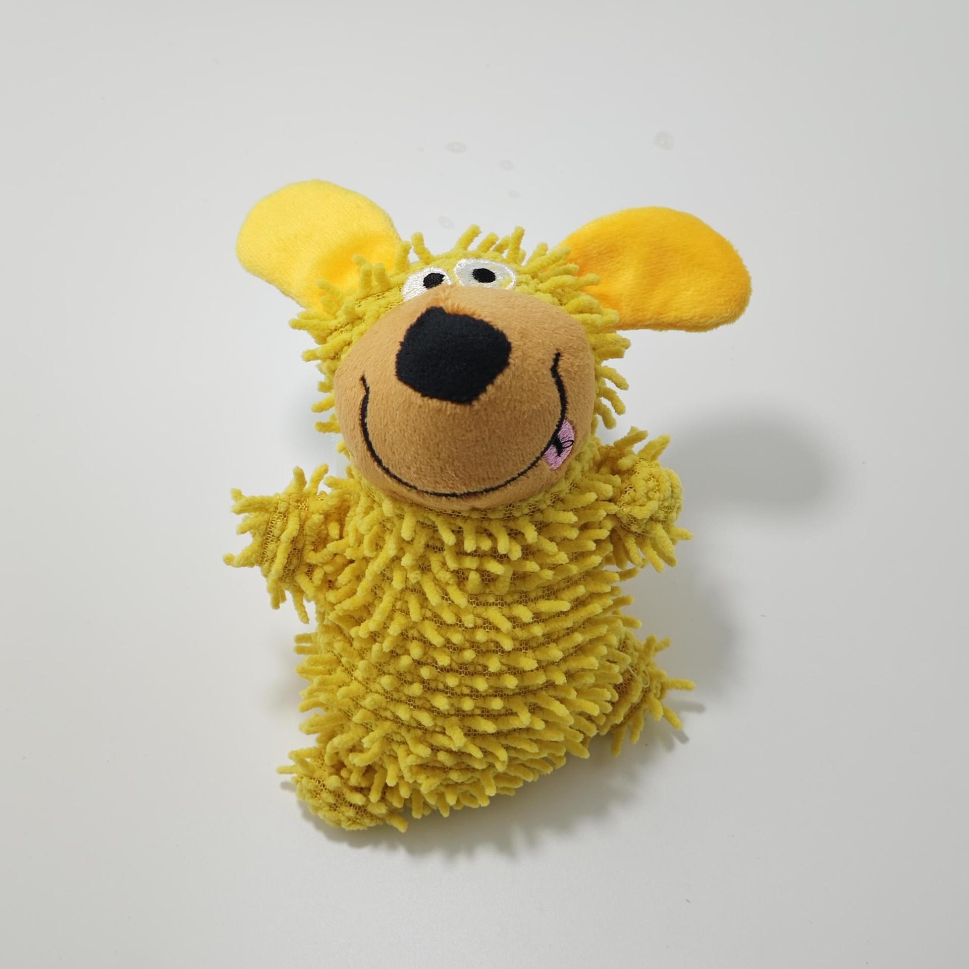 

Cartoon Plush Sounding Mop Toy - Bite-Resistant Dog Play Toy