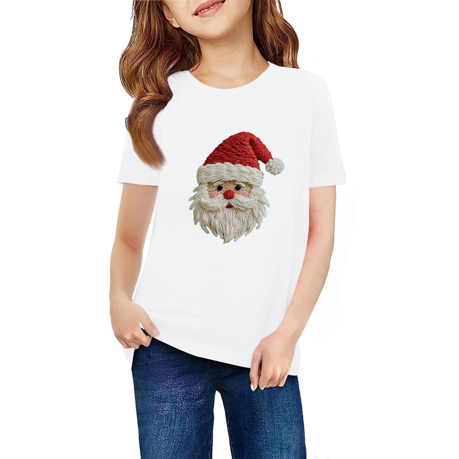 

Детская футболка с коротким рукавом и принтом животных, повседневный топ 160 белый