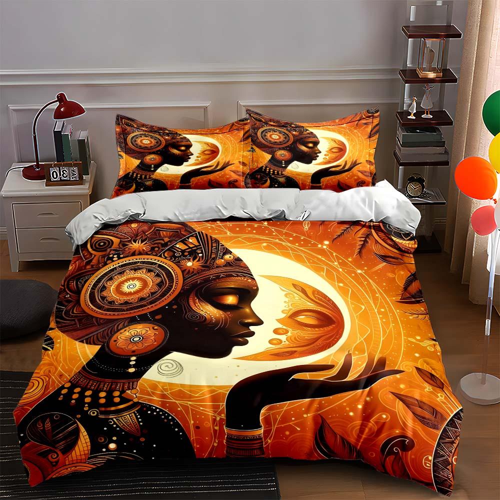

Radiant artistic silhouette. Bedding Duvet cover sets Duvet covers Pillowcases gifts (1 * Duvet Cover 2 * Pillowcases, without duvet insert) 135x200cm