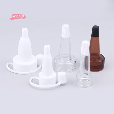 5Pcs Clear Tea Color 13/20mm White Tip Spout Caps for Ampoule Serum Flared Shape Penicillin Bottle Sealing Caps with Dropper