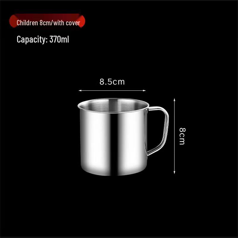 FATTBAO Hrnček na vodu z nerezové oceli 304 s uchem