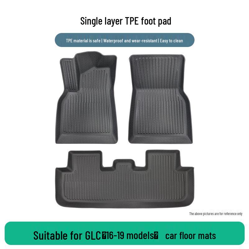 Mercedes-Benz GLC 2016-2019 TPE Floor Mats, 3-Piece Durable Set