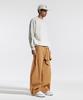 CREAM SODA LAB Handkerchief Wide Balloon Curved Pants Camel