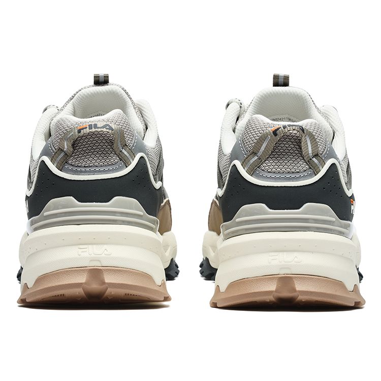 FILA Trek 1S Fabric Synthetic Leather Outdoor Trendy Retro Sports Low-Top Lifestyle Casual Shoes Men sneaker Silver Green F12M242119FSO