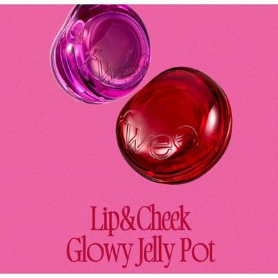FWEE Lip & Cheek Glowy Jelly Pot 4g 19 Colors, #Long_Lasting, #Daily_Lip, Make-up, Korean Cosmetics, Kbeauty, Sample