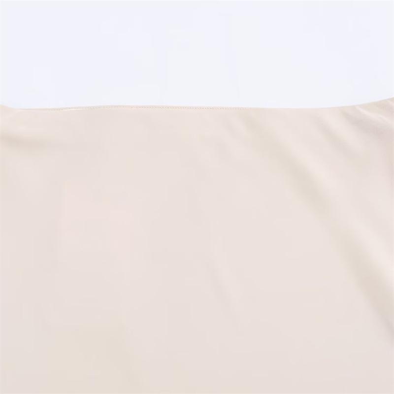 Elegant Lace Silk Satin Texture Skirt – European & American Autumn 2025 Style