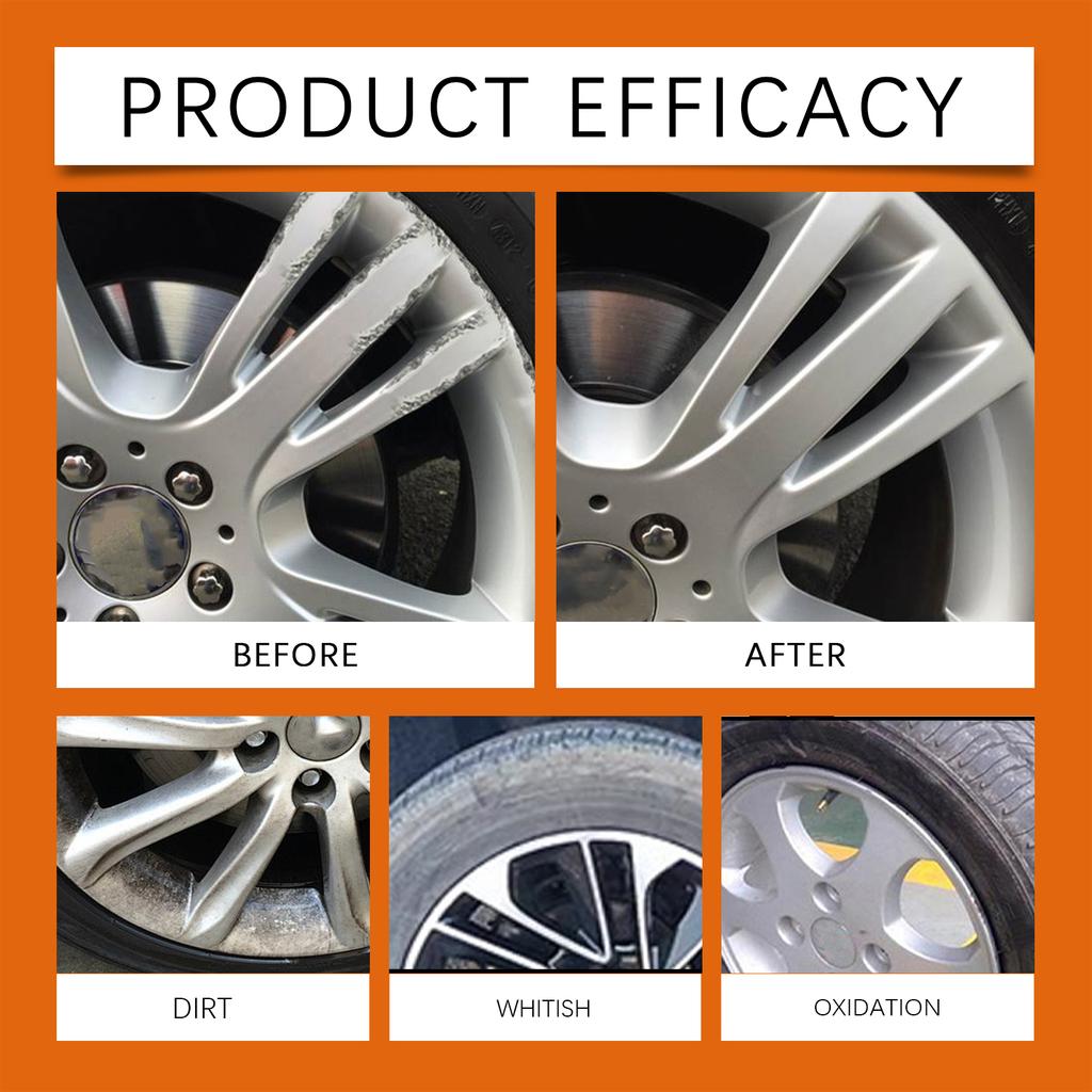 Tire Rim Foam Cleaner Car Tire Trim Scratch Stains Remover Auto Wheel Polishing Refurbishment Agent Car Detaling Maintenance