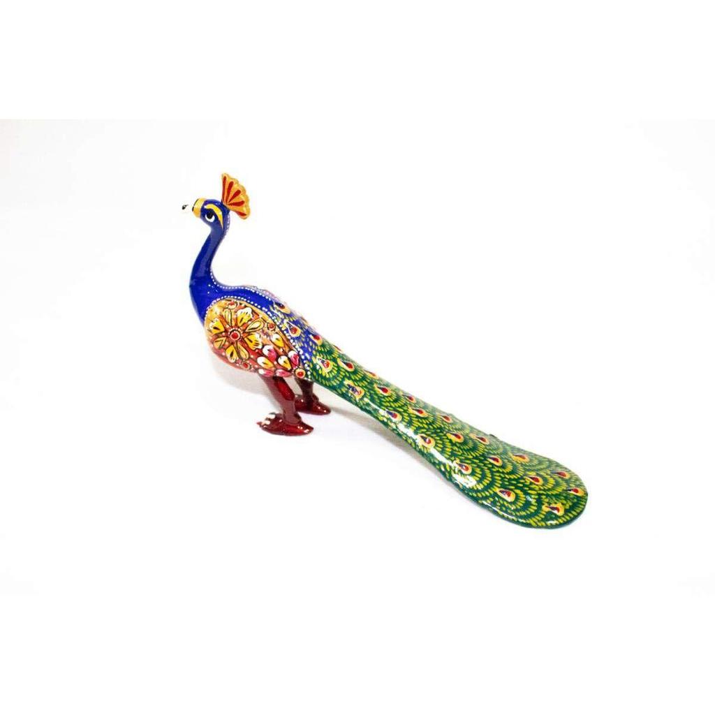 Handmade Metal Peacock Statue Showpiece Decorative Figurine for Home Living Room Office Decor