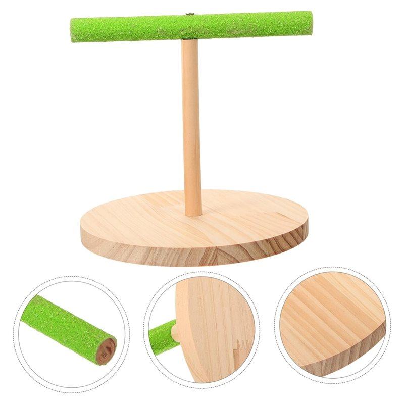 T02C!Bird Training Stand Bird Training Stand Perch Stand Base For Desk Floor Playtime Activities Floor And Birdcage Use For Trai