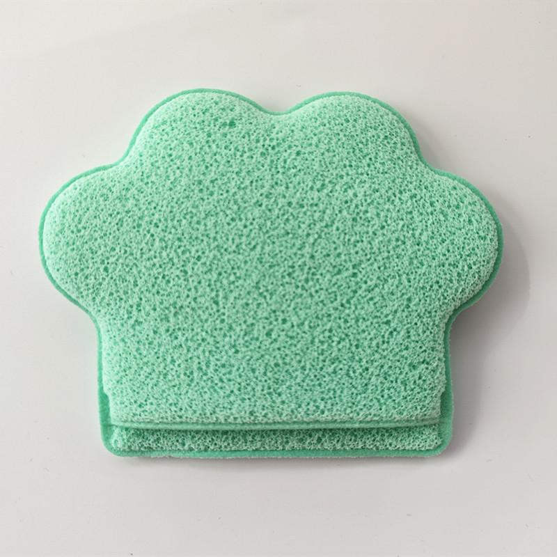 Cat Paw Hydrophilic PU Makeup Remover Glove - Lazy Person s Cleansing Puff with Honeycomb Structure