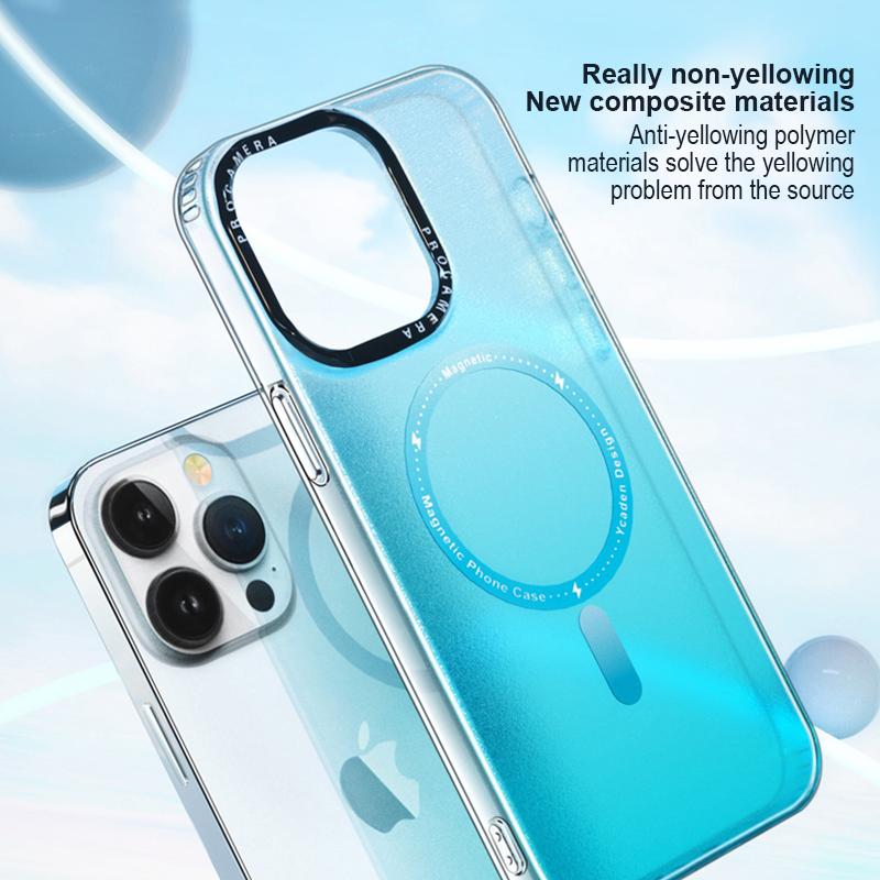Coque Antichoc Magnétique Pour Apple Iphone 14 13 Pro Max + Cache D