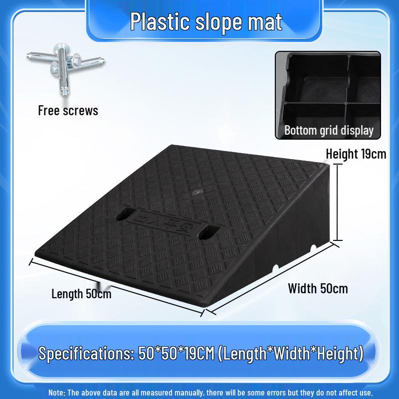 Home Car Step Threshold Mat - Plastic Curb Ramp