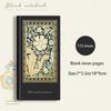 Vintage Style Hardcover Notebook with Thickened Horizontal Inner Pages, Portable and Cute Cat Notebook