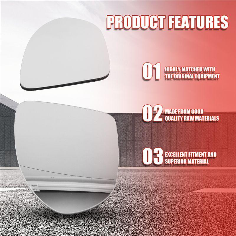 NEW-Car Rearview Mirror Glass Door Mirror Heated Glass For Opel Vauxhall Astra K 2016- ignia B MK2 2017-
