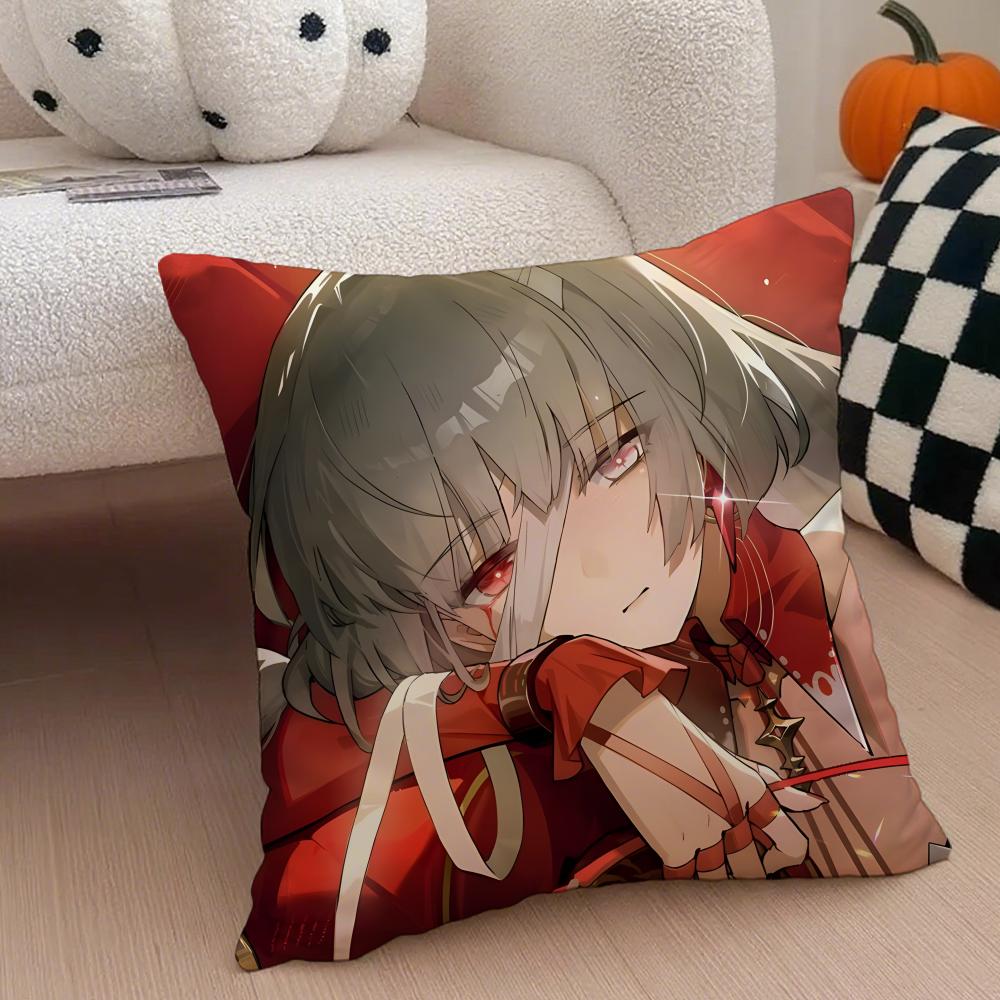 Wuthering Waves pPhrolova Game Cushion Cover Throw Pillow Cover Hidden Button Durable Polyester Chair Cushion