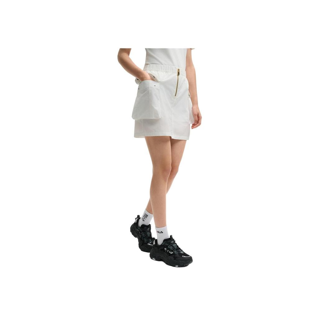New FILA MILANO Collection Casual Short Skirts Women's Cloud White F11W525306F-WT