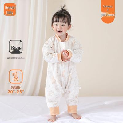 Anyang Kids' All-Season Split-Leg Sleep Sack with Detachable Sleeves and Anti-Kick Design