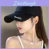 Summer Black Baseball Cap For Women With Wide Brim And Stylish Embroidery