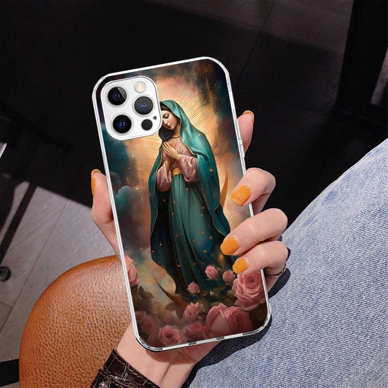 Virgin De Guadalupe Virgen Mary Phone Case For iPhone 17 Air 16 Pro Max 16E 15 + 14 Plus 11 12 13 Mini 7 8 SE Gift Print Cover F