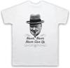 Churchill Gib Niemals Auf Herren T-Shirt Kurzarm Lässig 100% Baumwolle Rundhals Shirts