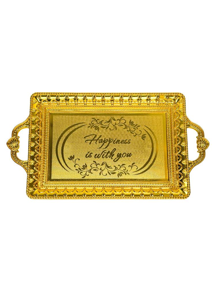 Luxury Fruit Tray - Elegant European-style Gold Decorative Bowl for Home & Party