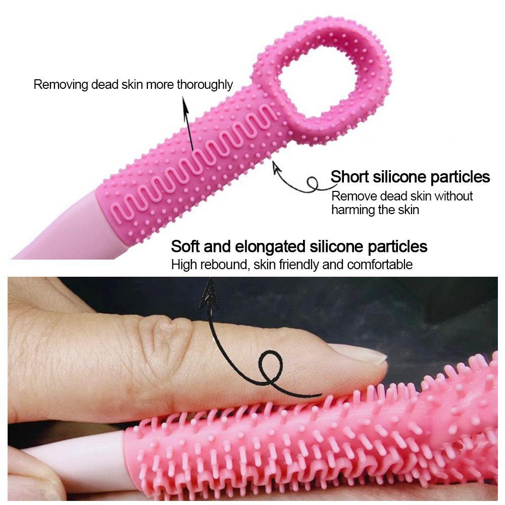 Fußschleif Zehenzwischenraum Reinigungsbürste Weiches Silikon Hornhaut Peeling Bürste Fußpflege Werkzeug