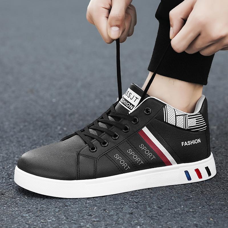 Moda Uomo Nuove Scarpe Casual da Esterno da Passeggio con Plateau Scarpe da Skate da Uomo Trend Traspiranti Moda Scarpe Bianche Scarpe da Ginnastica Casual da Uomo