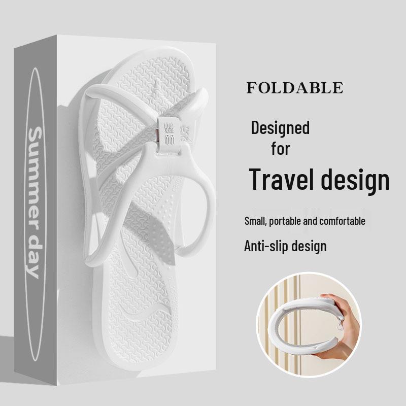 Faltbare Reiseslipper: Rutschfester Komfort für Männer & Frauen, Ideal für Hotels, Leicht zu tragen, Perfekt für den Innenbereich und Badezimmergebrauch
