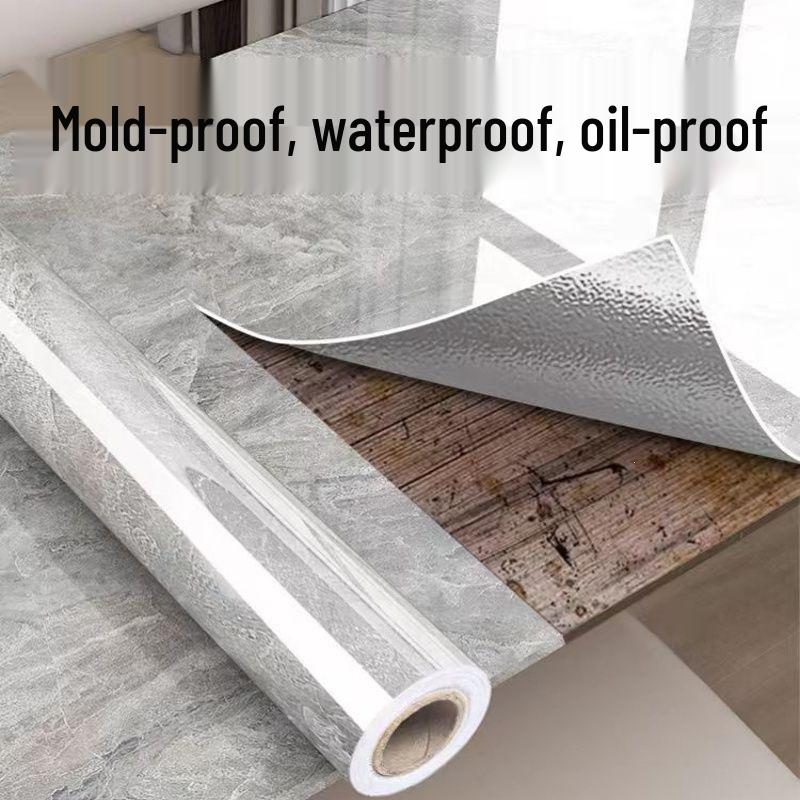 Enhanced Waterproof Kitchen Stove Wallpaper - Oil, Heat, and Moisture Resistant Self-Adhesive Sticker