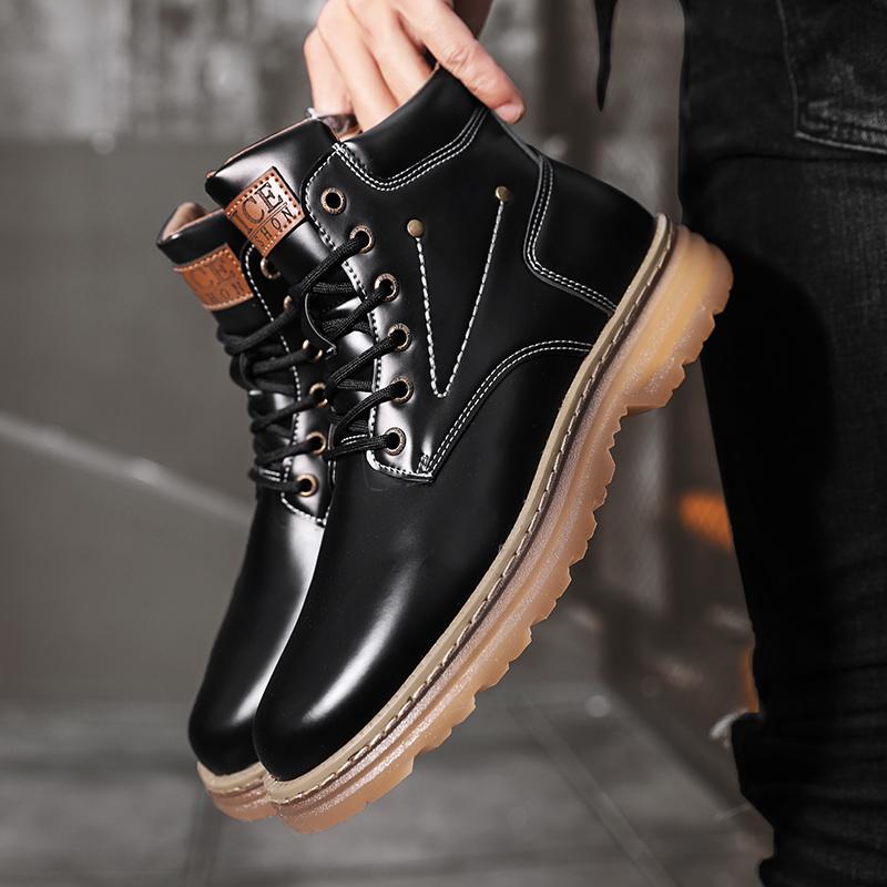 Prabangūs, mikropluošto vyriški kariški batai, suvarstomi vyriški armiški batai su siūlais, darbiniai batai lauke, vyriški, žieminiai, laisvalaikio batai