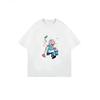 Oversized T Shirt Black Cleaning Lady Cartoon Print Casual Wear For Women Daily Outfits Street Style Fashion Top