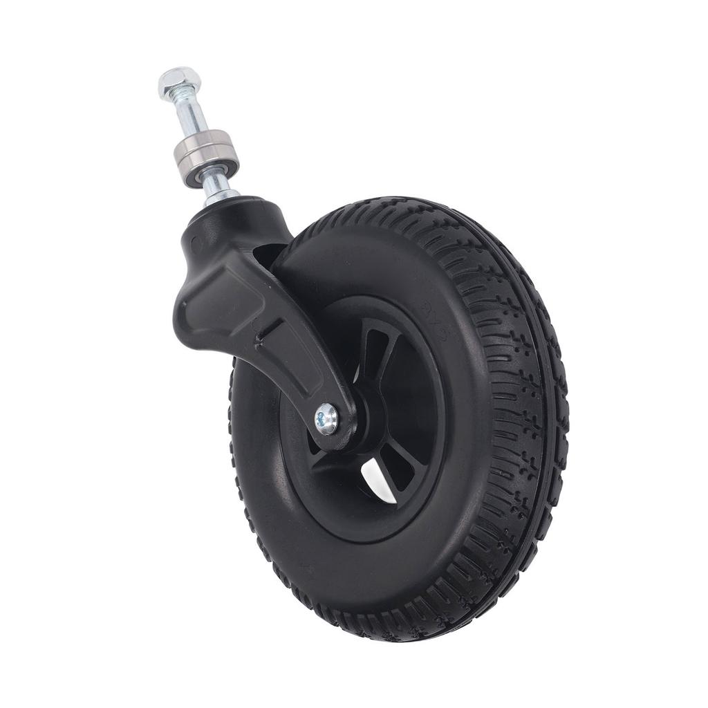 Wheelchair Front Caster 8 Inch Universal PU Hub Solid Wheel Rollator Walker Replacement Caster