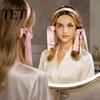 Soft Curling Band No Heat Hair with Comb, Adjustable Drawstring Curler Styling Tool Headband, Women Overnight for Long Thick Silk